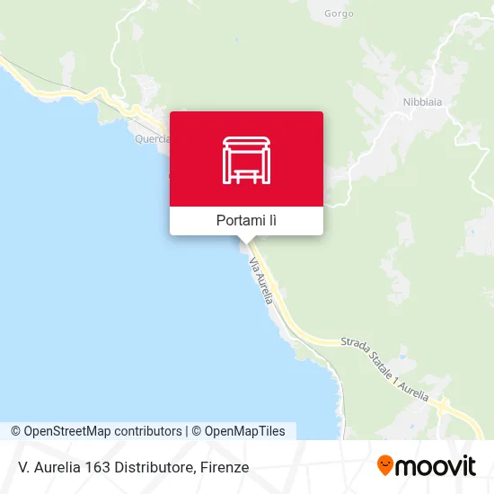 Mappa V. Aurelia 163 Distributore
