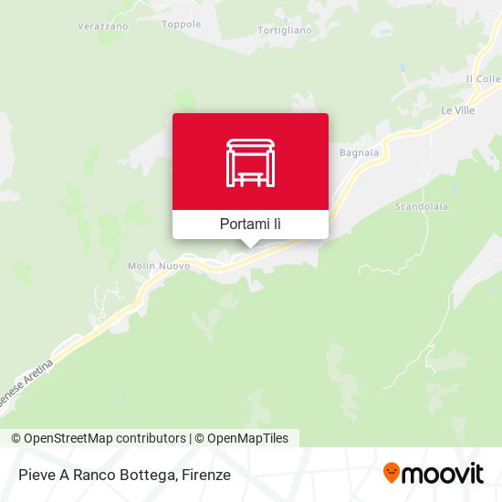 Mappa Pieve A Ranco Bottega