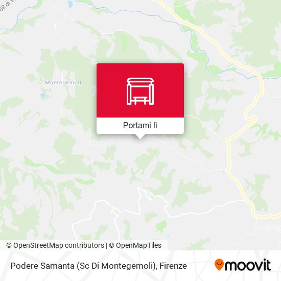 Mappa Podere Samanta (Sc Di Montegemoli)