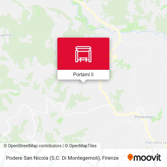 Mappa Podere San Nicola (S.C. Di Montegemoli)