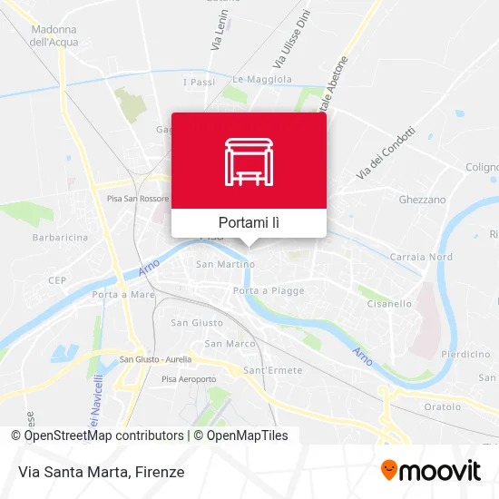 Mappa Via Santa Marta