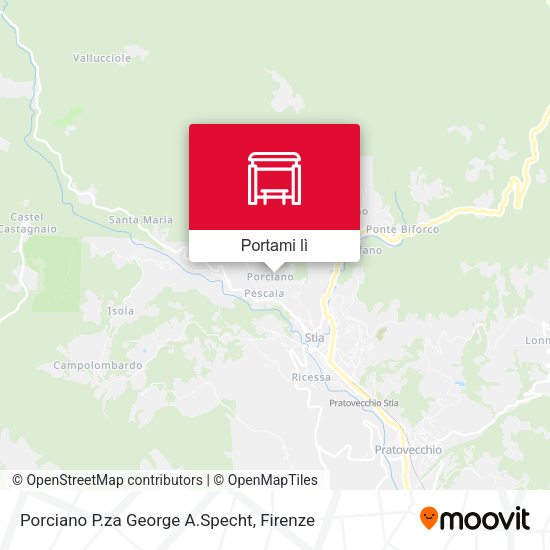 Mappa Porciano P.za George A.Specht