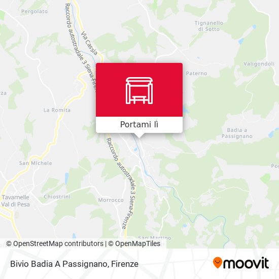 Mappa Bivio Badia A Passignano