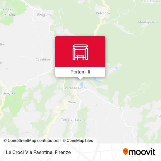 Mappa Le Croci Via Faentina