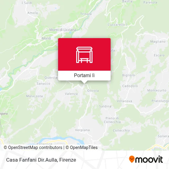 Mappa Casa Fanfani Dir.Aulla