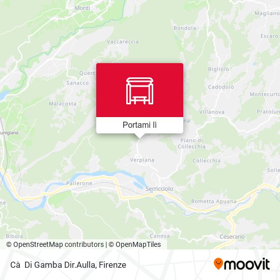 Mappa Cà  Di Gamba Dir.Aulla