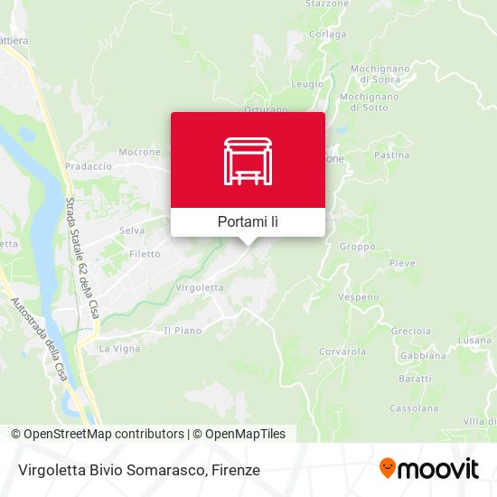 Mappa Virgoletta Bivio Somarasco