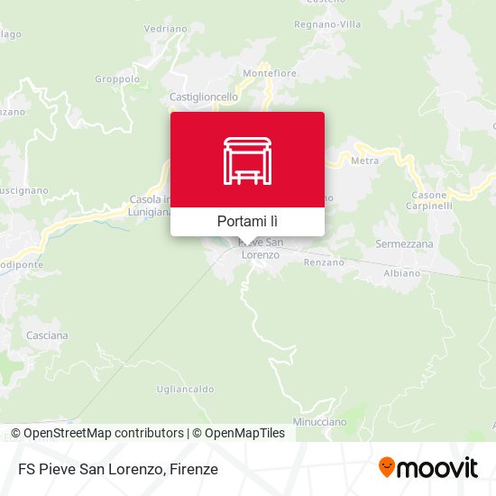 Mappa FS Pieve San Lorenzo