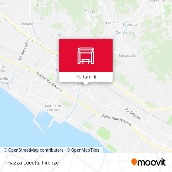 Mappa Piazza Lucetti