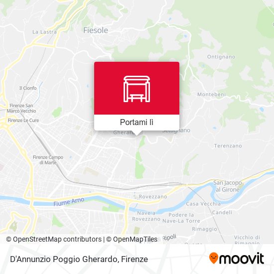 Mappa D'Annunzio Poggio Gherardo