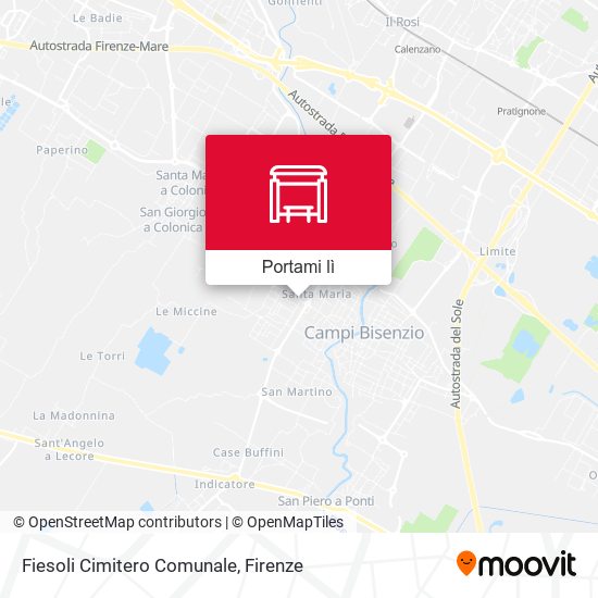 Mappa Fiesoli Cimitero Comunale