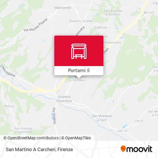 Mappa San Martino A Carcheri