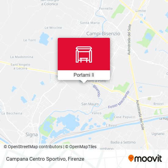 Mappa Campana Centro Sportivo