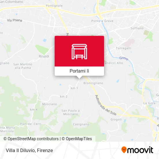 Mappa Villa Il Diluvio