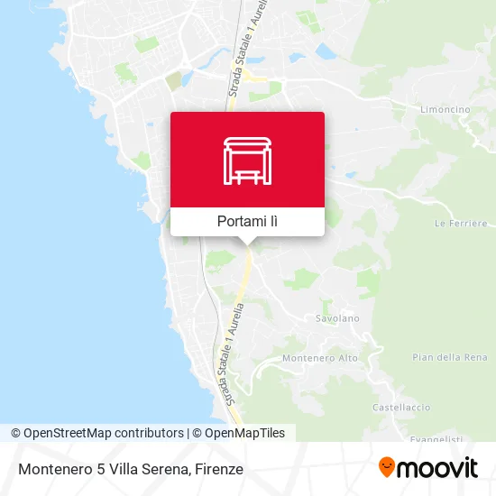 Mappa Montenero 5 Villa Serena