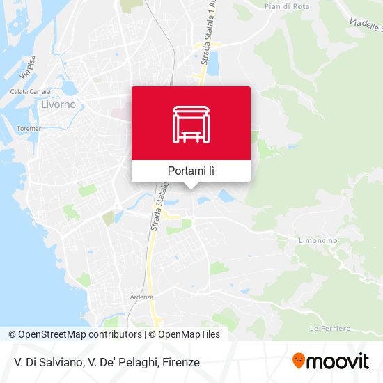 Mappa V. Di Salviano, V. De' Pelaghi