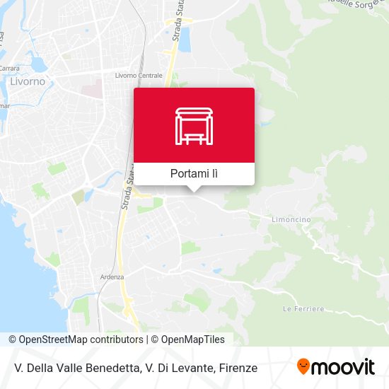 Mappa V. Della Valle Benedetta, V. Di Levante