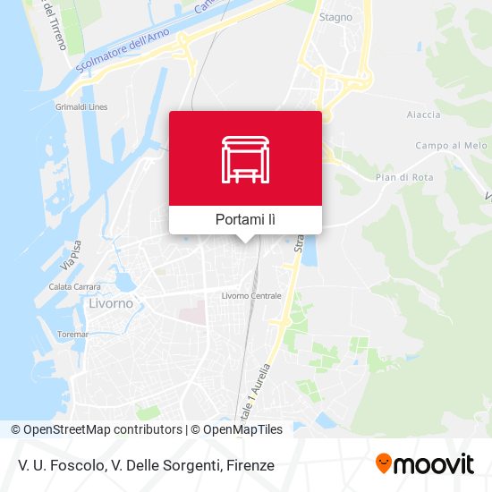 Mappa V. U. Foscolo, V. Delle Sorgenti