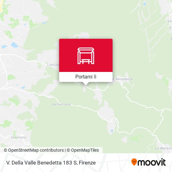 Mappa V. Della Valle Benedetta 183 S
