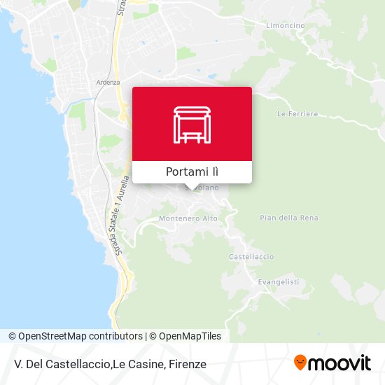 Mappa V. Del Castellaccio,Le Casine
