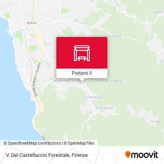 Mappa V. Del Castellaccio Forestale