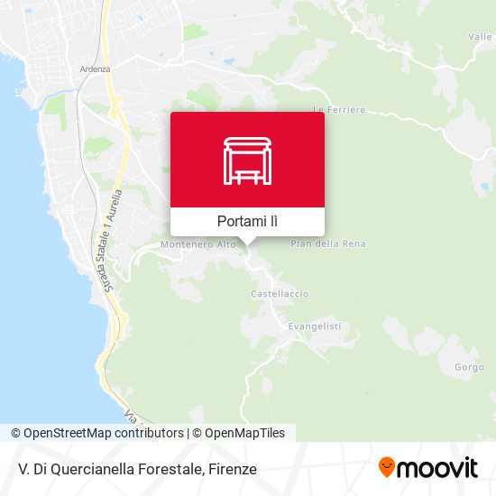 Mappa V. Di Quercianella Forestale