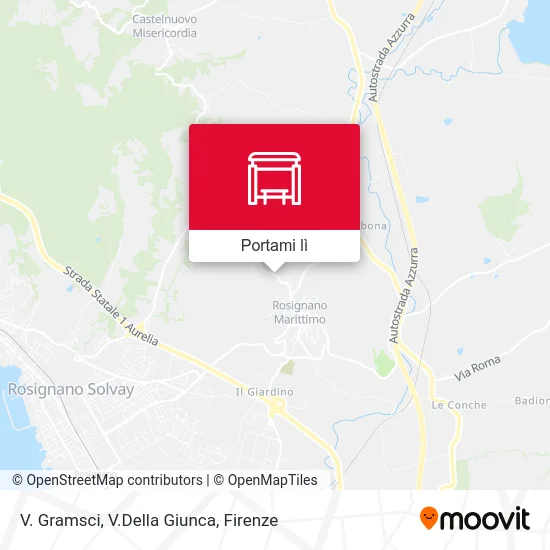 Mappa V. Gramsci,  V.Della Giunca