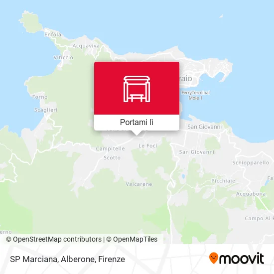 Mappa SP Marciana,  Alberone