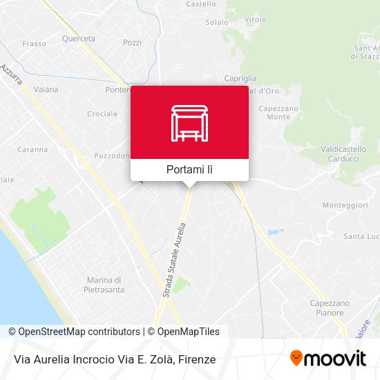 Mappa Via Aurelia Incrocio Via E. Zolà