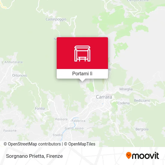 Mappa Sorgnano Prietta