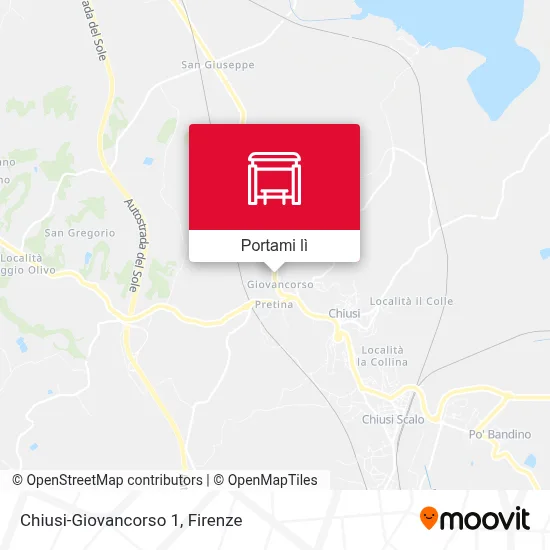 Mappa Chiusi-Giovancorso 1