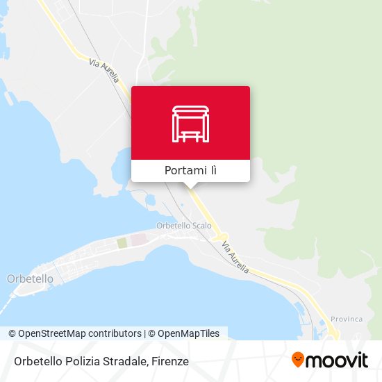 Mappa Orbetello Polizia Stradale