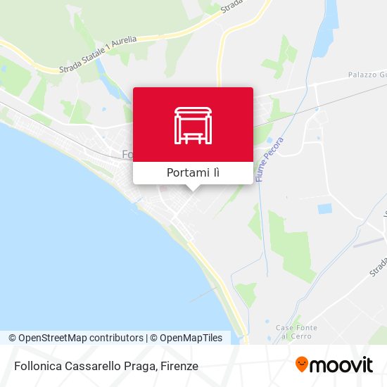 Mappa Follonica Cassarello Praga