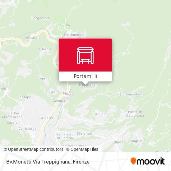 Mappa Bv.Monetti Via Treppignana