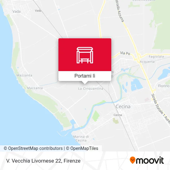 Mappa V. Vecchia Livornese 22