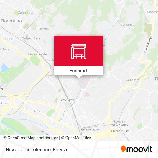 Mappa Niccolò Da Tolentino