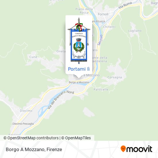 Mappa Borgo A Mozzano