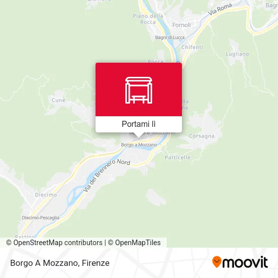 Mappa Borgo A Mozzano