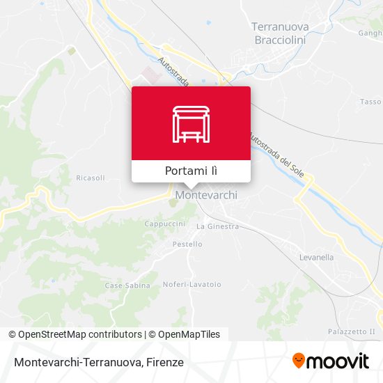 Mappa Montevarchi-Terranuova