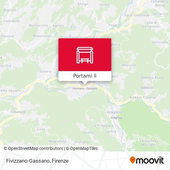 Mappa Fivizzano-Gassano