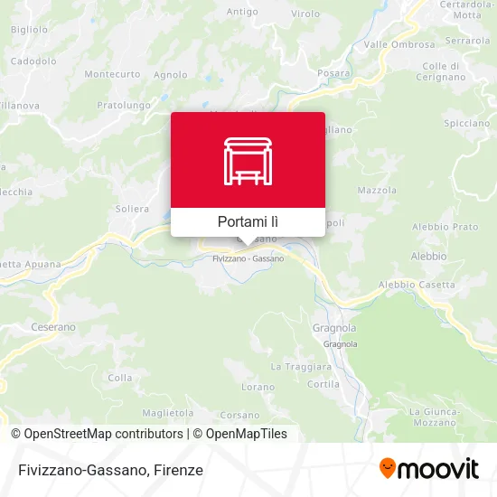 Mappa Fivizzano-Gassano
