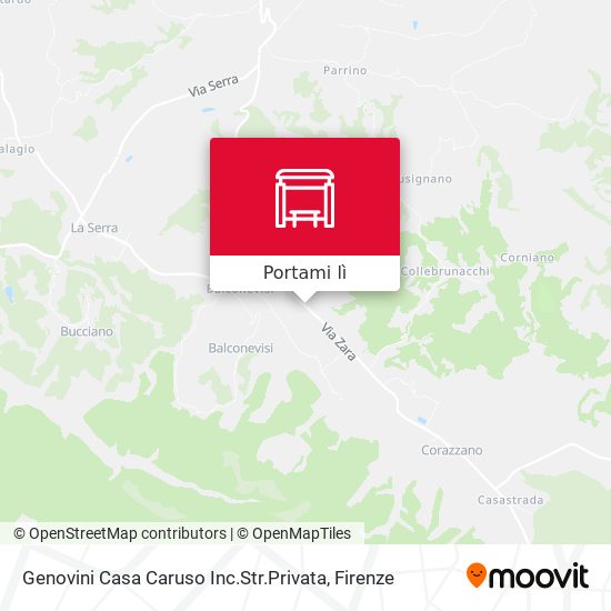 Mappa Genovini Casa Caruso Inc.Str.Privata