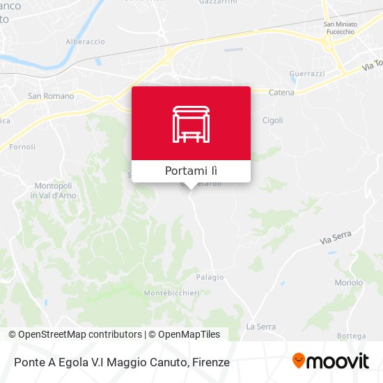 Mappa Ponte A Egola V.I Maggio Canuto