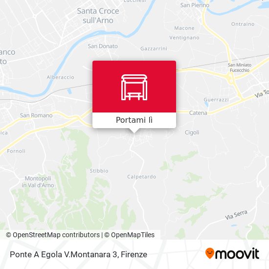 Mappa Ponte A Egola V.Montanara 3