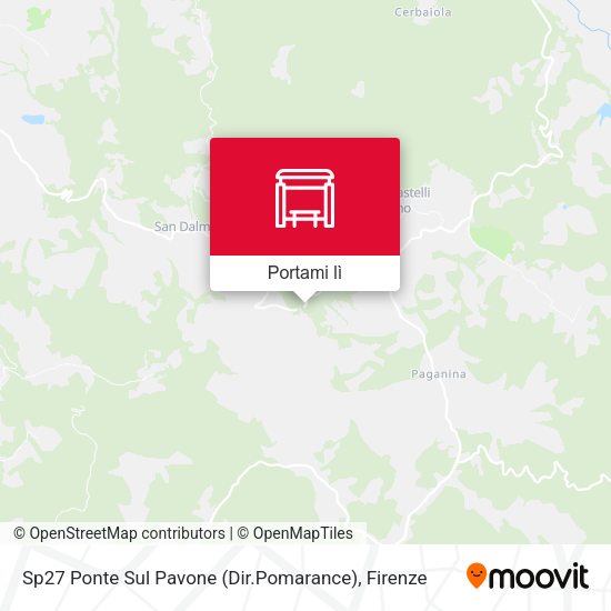 Mappa Sp27 Ponte Sul Pavone (Dir.Pomarance)