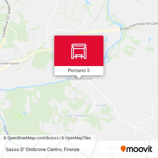 Mappa Sasso D' Ombrone Centro