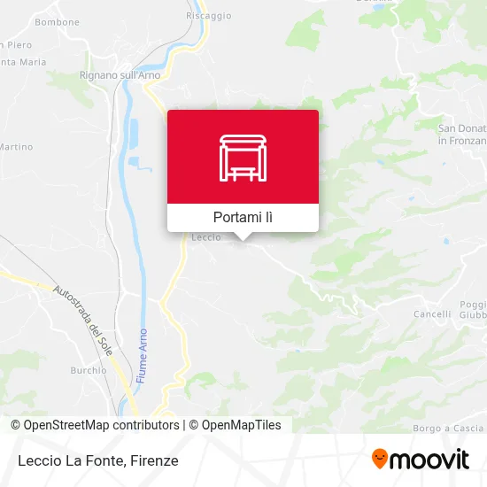 Mappa Leccio La Fonte