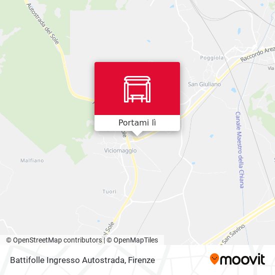 Mappa Battifolle Ingresso Autostrada