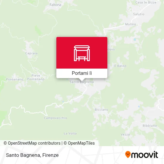 Mappa Santo Bagnena