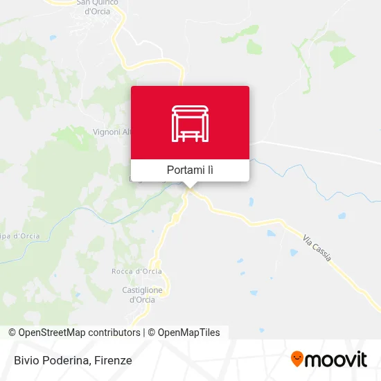 Mappa Bivio Poderina